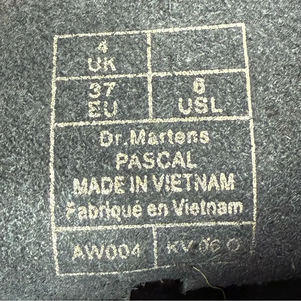 DR. MARTENS 1460 Pascal Vegan Metallic Chrome Rosegold Pewter 8-Eye Lace Boots 6 - Image 14