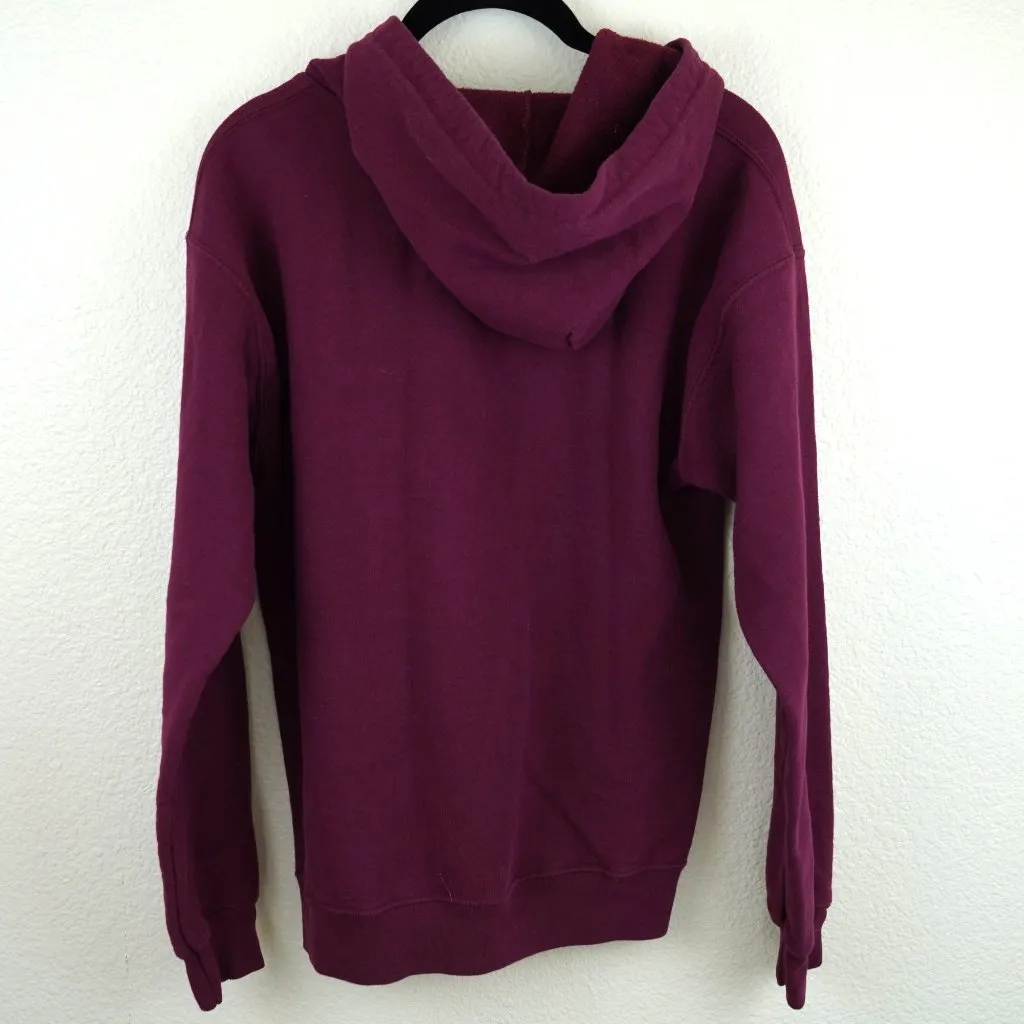 Bubba Gump Shrimp Co‎ Hoodie Zip-Up Sweatshirt Galveston Island Size S Maroon - Image 4