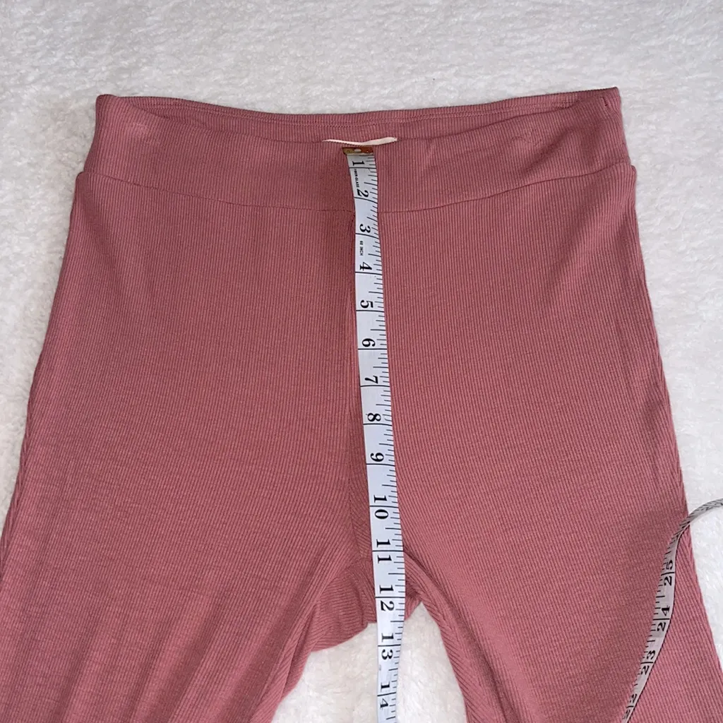 Madewell‎ Ribbed Pajama Leggings Rose Pink Size L NWT - Image 3
