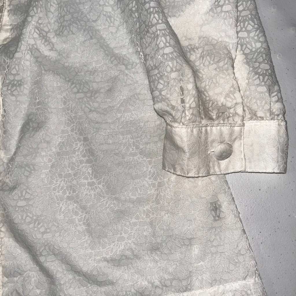 💙 Ana Sheer Button Down Blouse - Image 4