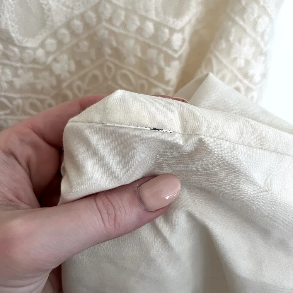 Zara Basic Ivory Lace Dress - Image 11