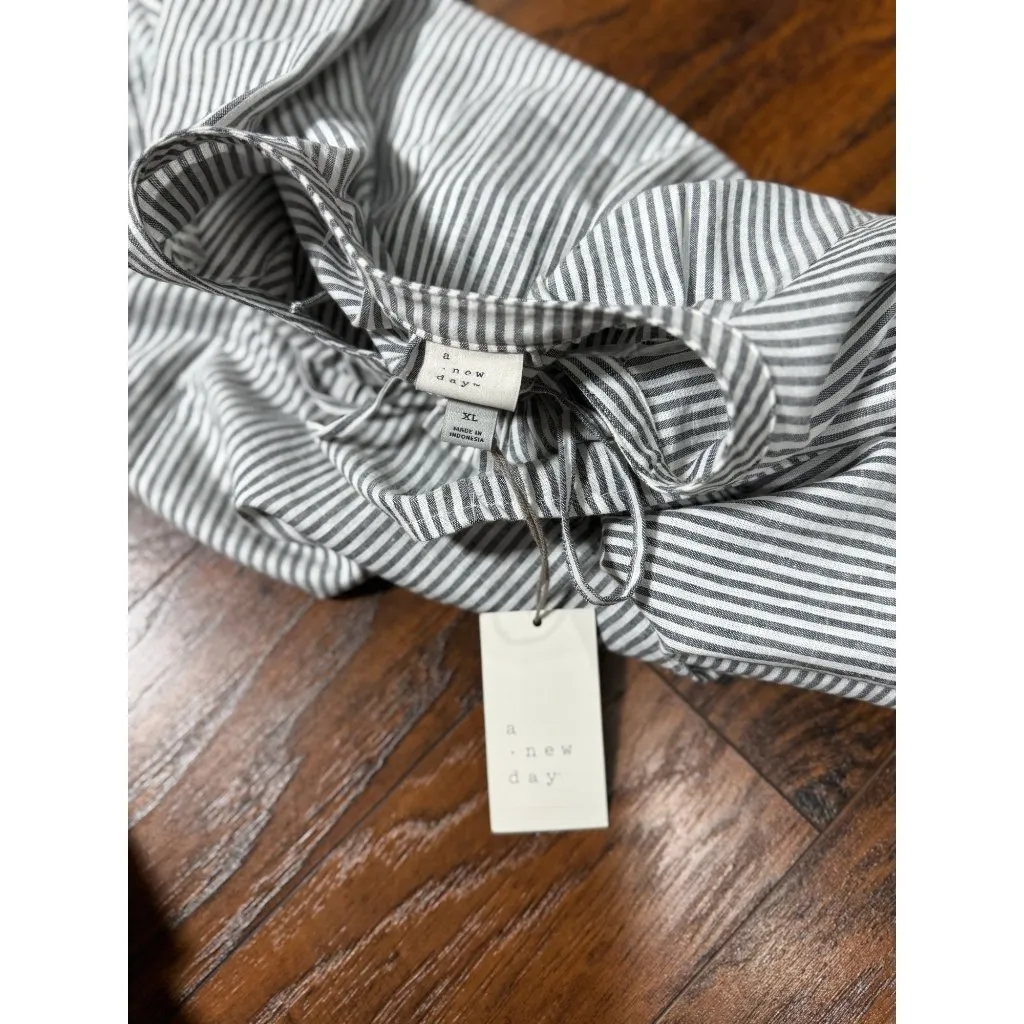 NEW A New Day Top Women’s XL Blue White Striped 3/4 Sleeves Blouse Flowy Casual - Image 7