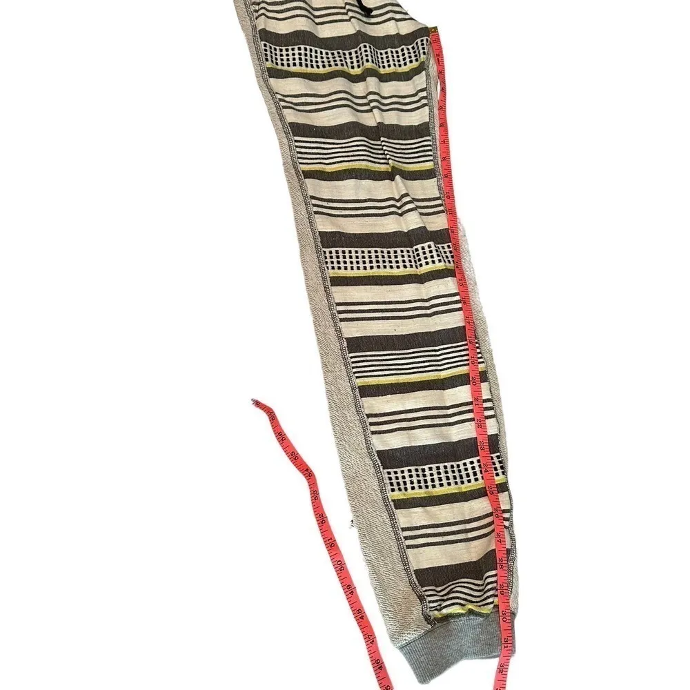 lemlem Meron Sweat Pants Jogger Stripe Heather Grey Size Small - Image 7