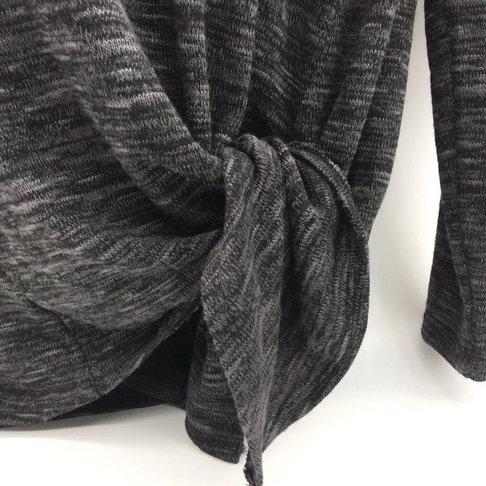 Max Studio Women's Wear It 2 Ways Long Sleeve Tunic Sweater in Dark Gray-Size S - Image 7