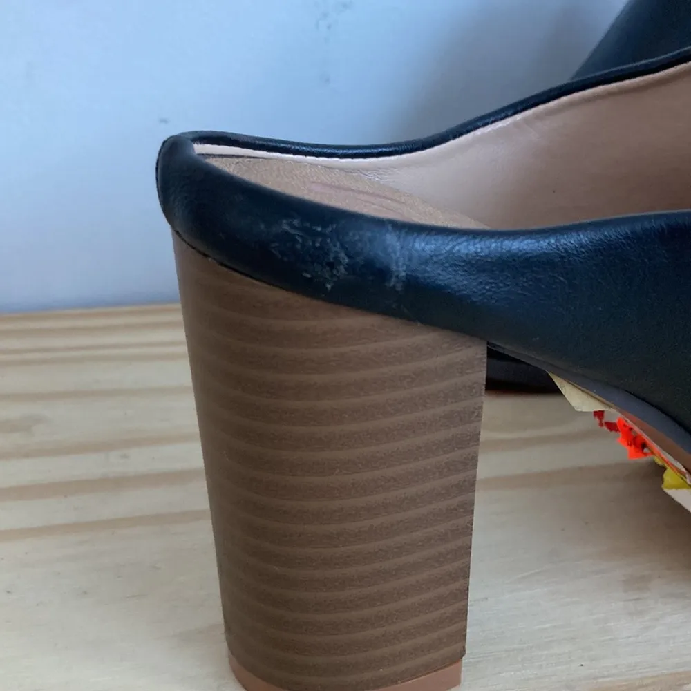 Seven 7| Black Open Toe Mexx Mule sz 8 - Image 5