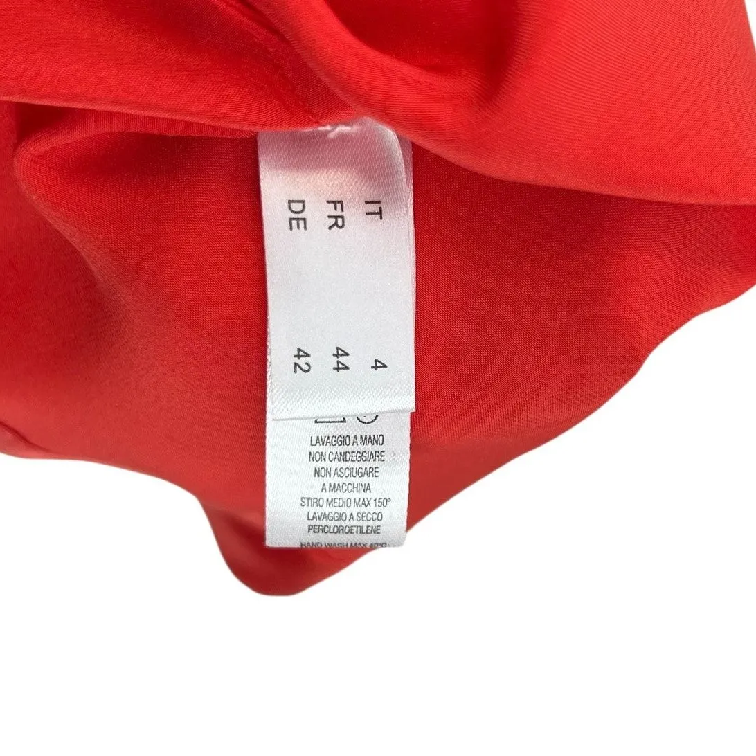 La Perla Silk Robe Red Orange Size US Large - Image 11