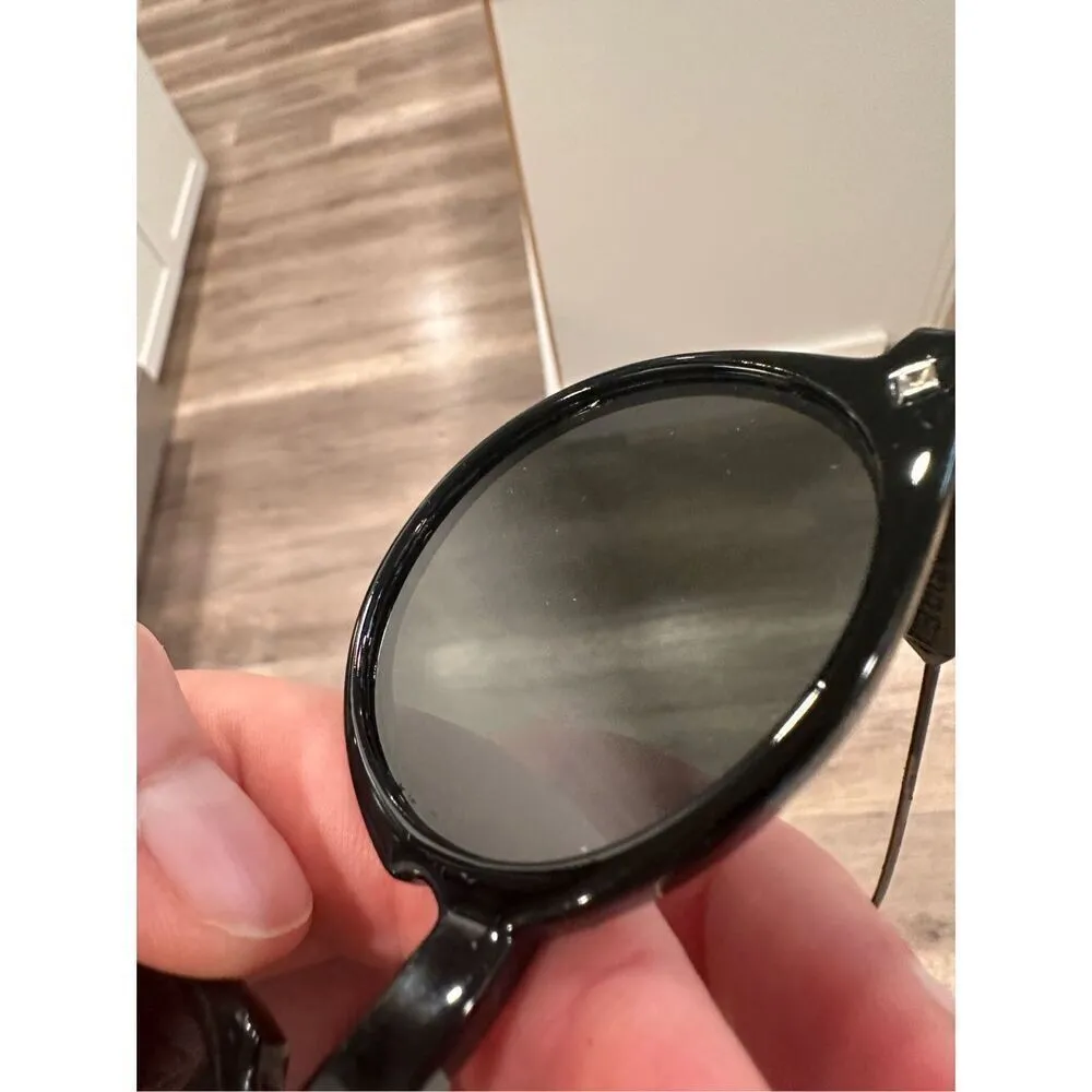 Spitfire Women's Reflective Round Polarized Sunglasses Classic Black Lenses - Image 4