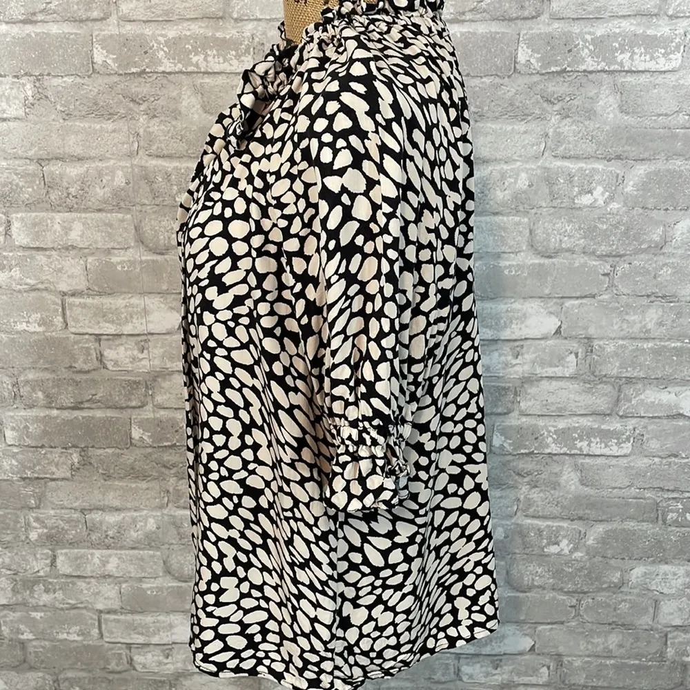 Who what Wear Animal Print Tie Top - Image 3