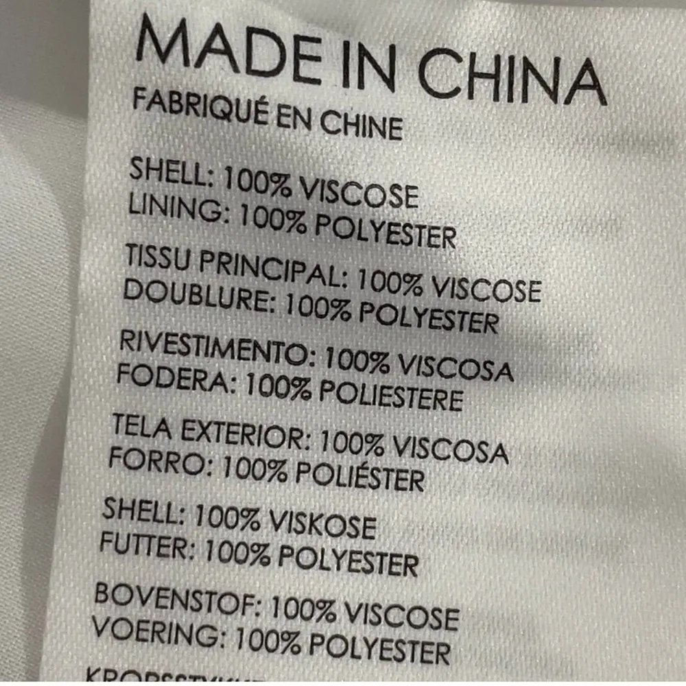 Club MONACO Drape Sleeve Midi Dress Abstract Floral Purple Gray Black Sz 8 NWT - Image 8