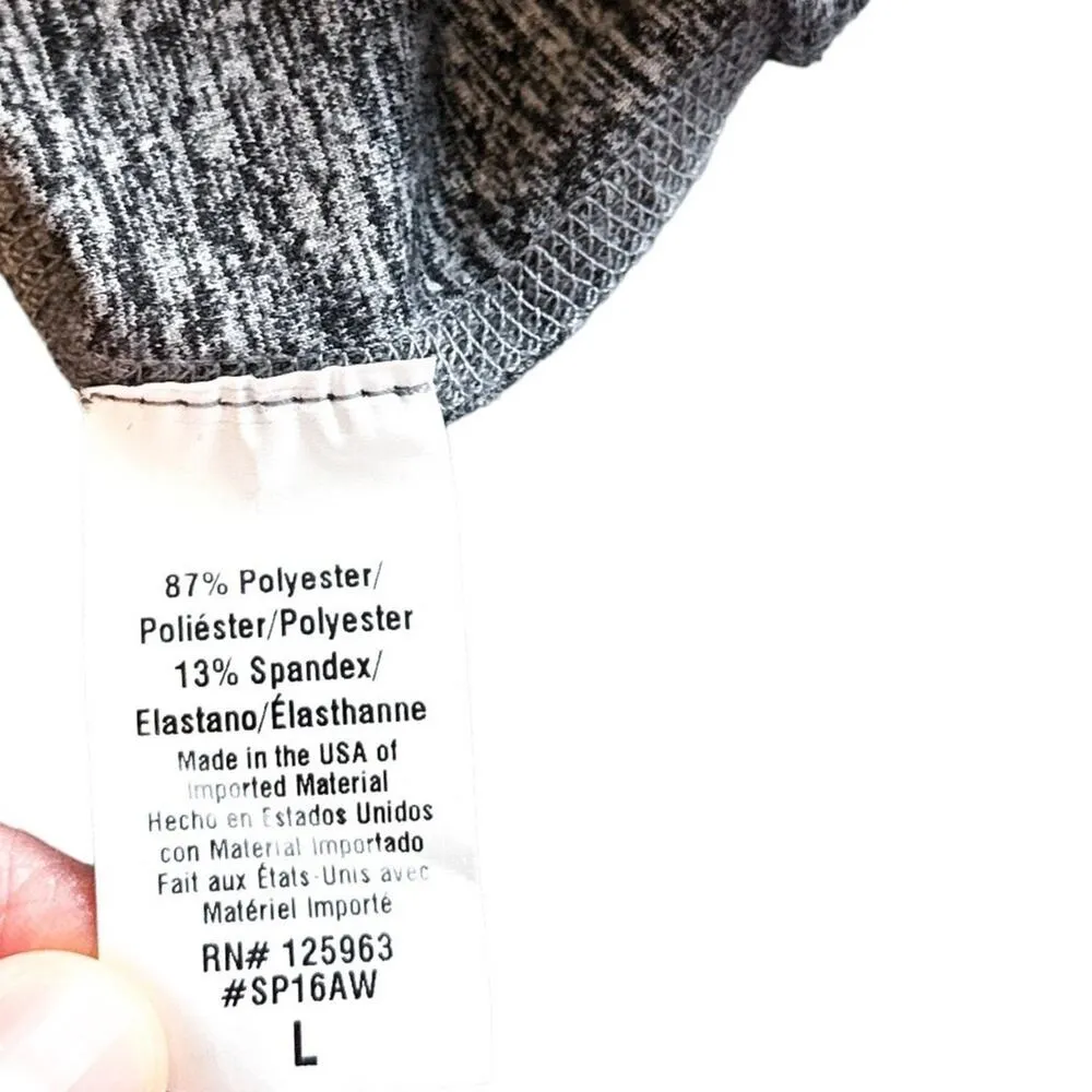 Beyond Yoga Spacedye Lattice Half-Zip Long Sleeve Pullover Heather Grey Large - Image 12