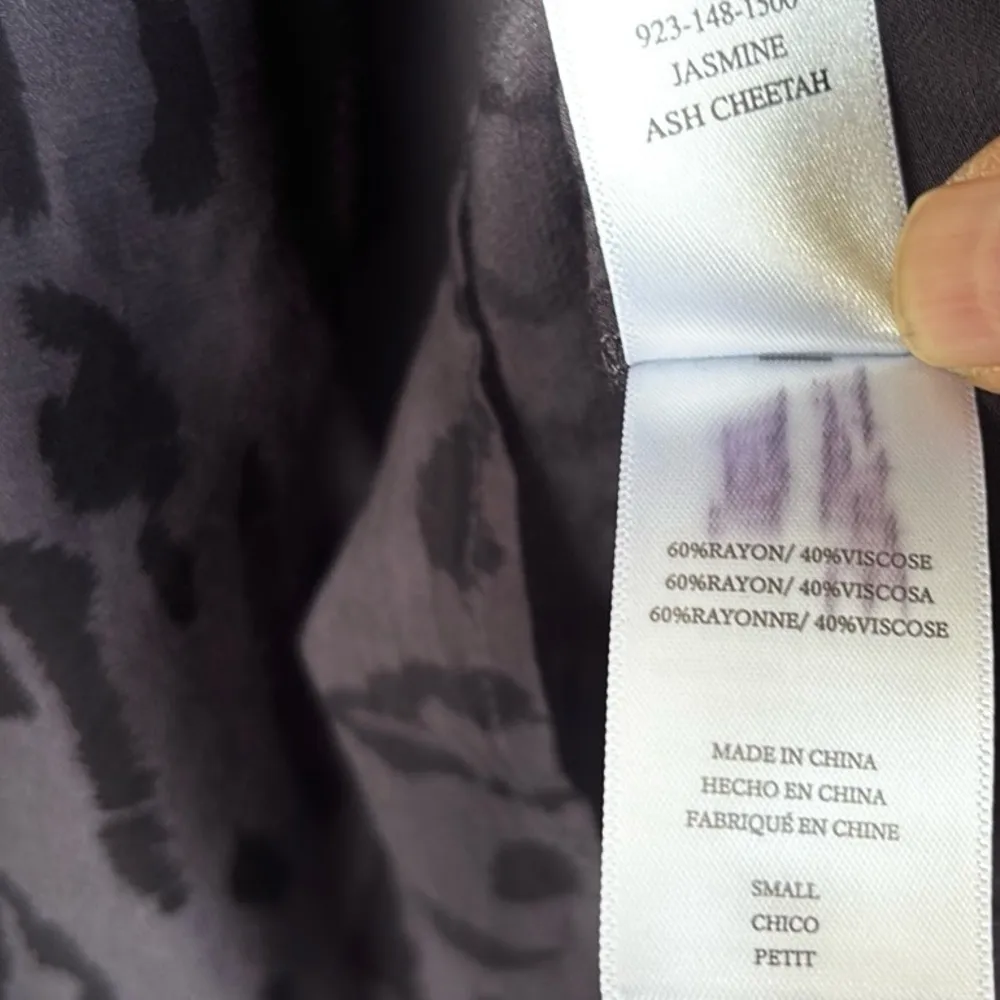 NWOT Rails Jasmine Dress Ash Cheetah Grey Size Small Retail $218.00 - Image 10