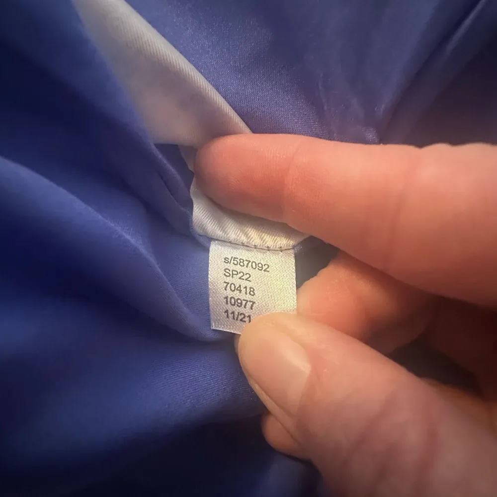 ANN TAYLOR Belted Sleeveless Midi FAUX Wrap Dress Size 10 - Image 6