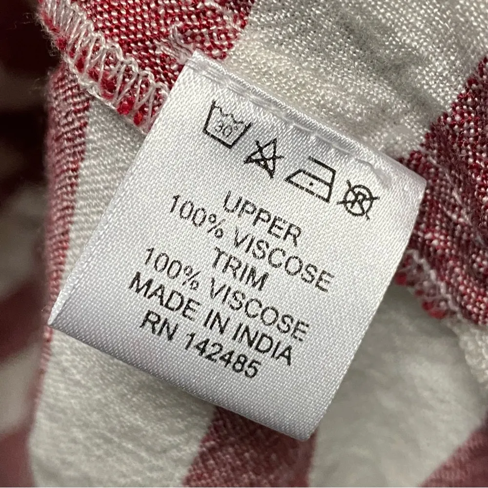 BINDU Awning Striped Tunic Peplum Large Women’s Ivana Dress - Image 11