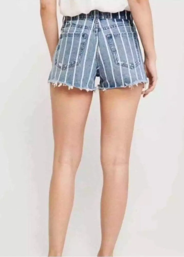 ABERCROMBIE & FITCH ANNIE striped High Rise Shorts - Image 14