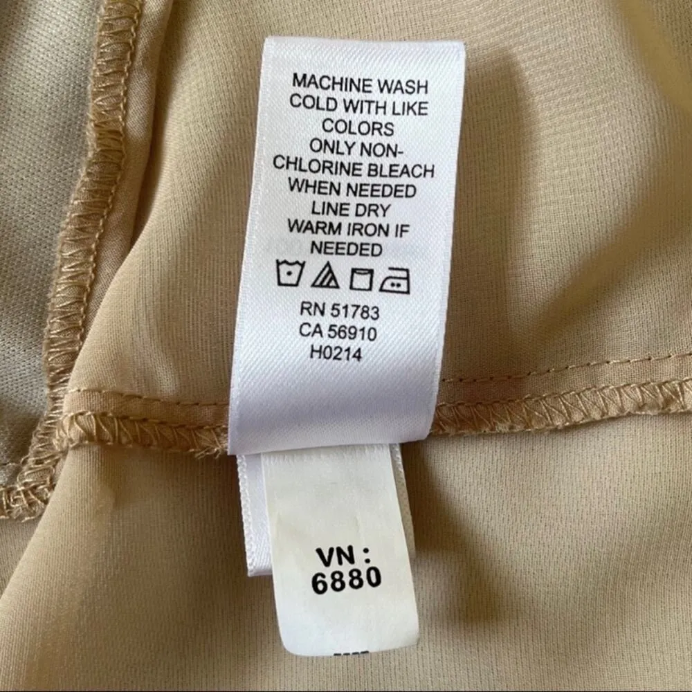 Maurices Split Back Layered Racerback Sleeveless Tank Black Tan Print Size Small - Image 8