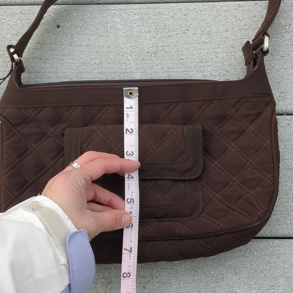 NWT Vera Bradley Espresso Quilted Shoulder Bag - Image 13