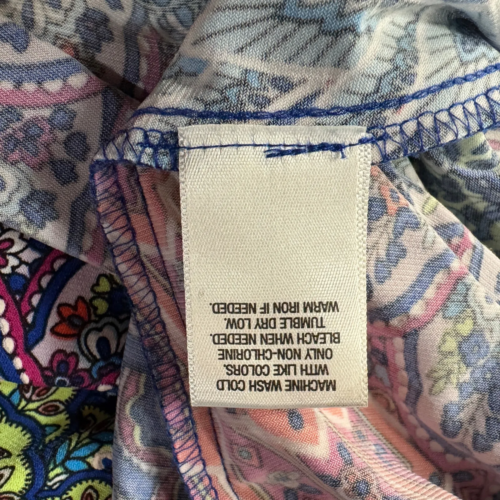 Roz & Ali X-Large A-Line Dress Geometric Stretch Long Bell Sleeves Knee Length - Image 9