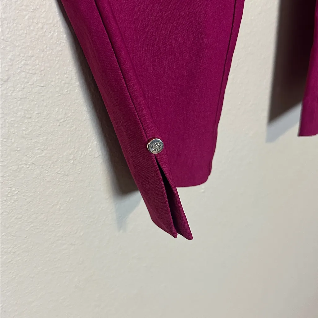 Chico's So Slimming 360 Brigitte Rivet Hem Slim Pants In Orchid Flower Size4 NWT - Image 4