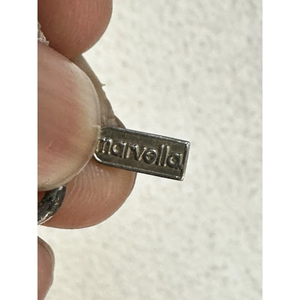 Vintage 1960s Marvella Faux Pearl Rope Necklace Signed - Image 7