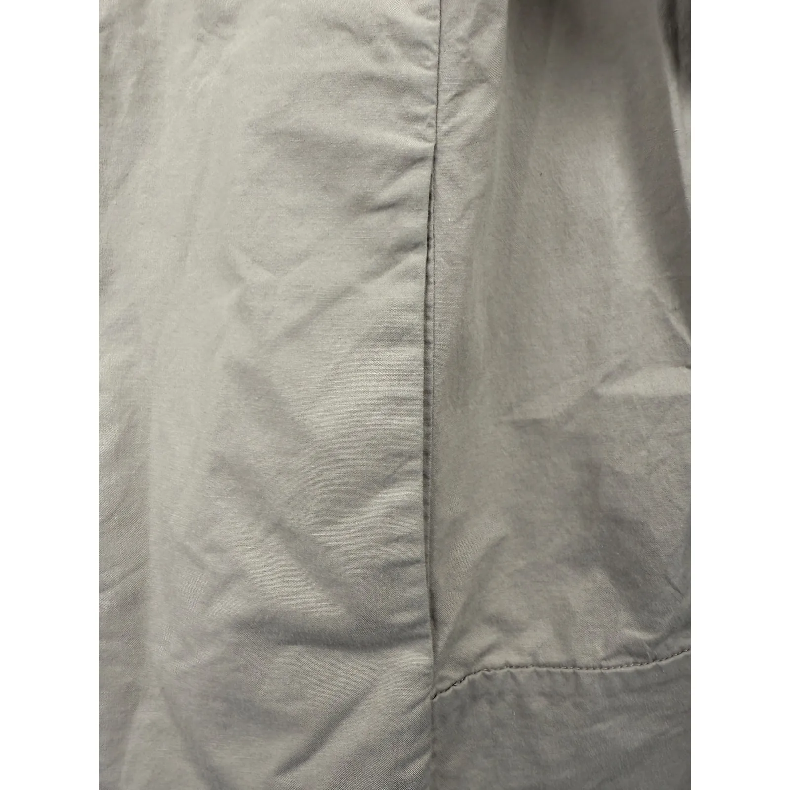 Eileen Fisher Blazer Polished Ramie Stretch Full Zip Windbreaker Jacket Tan M - Image 5