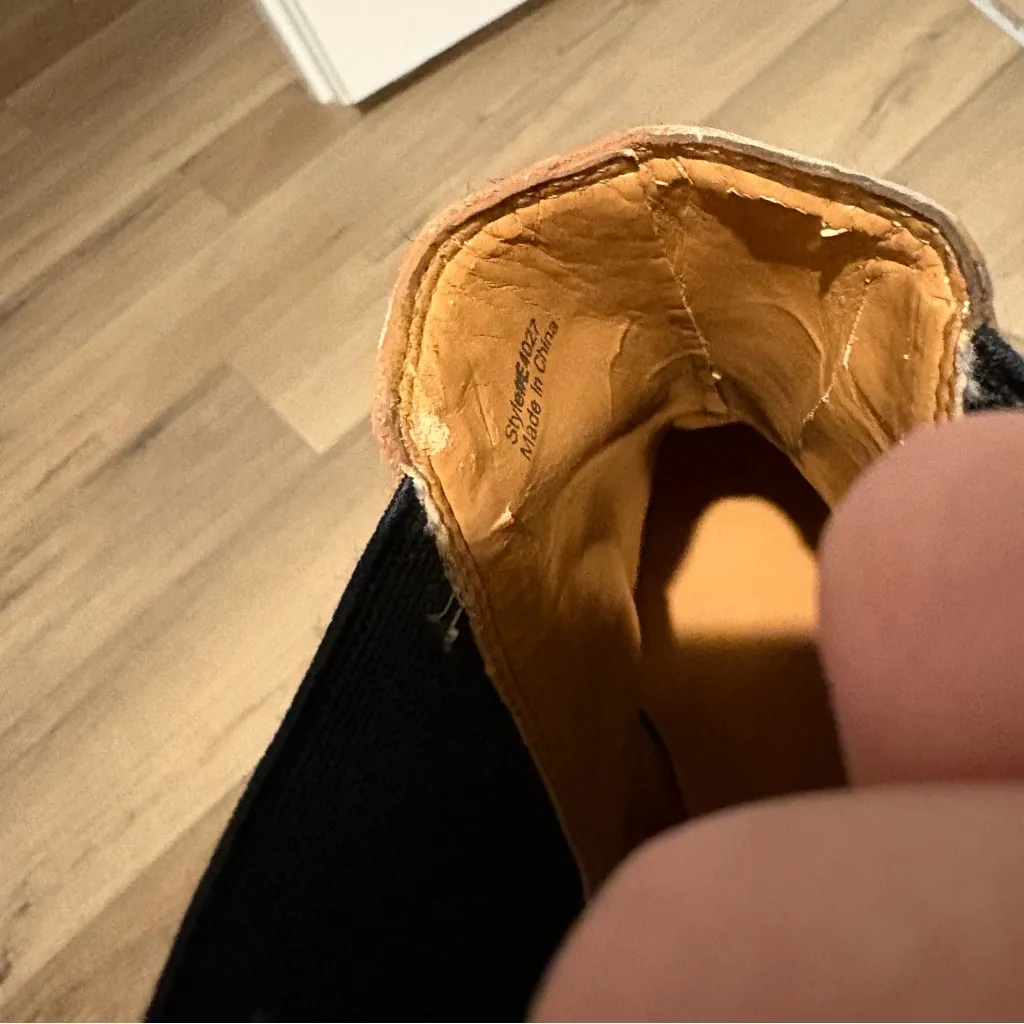 J Crew Calf Hair‎ Leopard Print Chelsea Ankle Boots size 6 Brown - Image 8