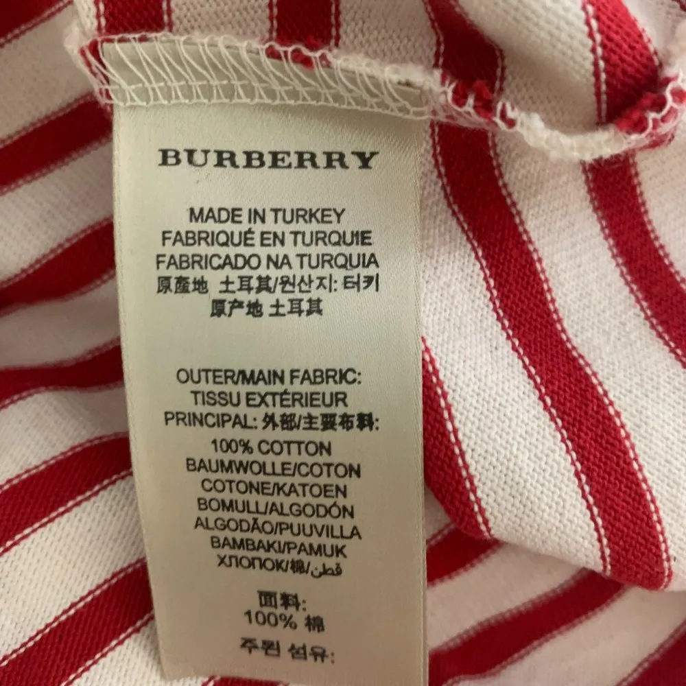 Burberry Striped Boat Neck Top Size S Petite - Image 6