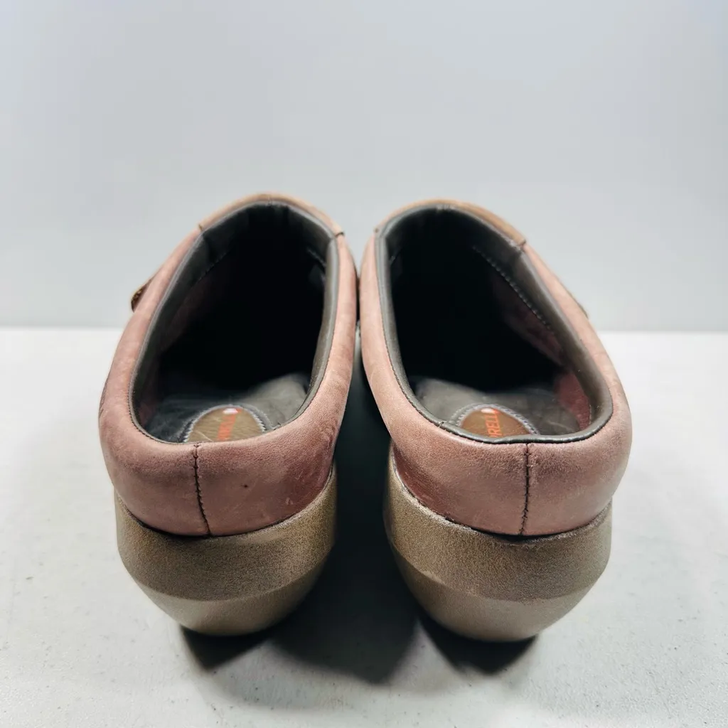 Merrell Woman Luxe Plunge Brown Leather Comfort Clogs Mule shoes sz 7,5 - Image 4