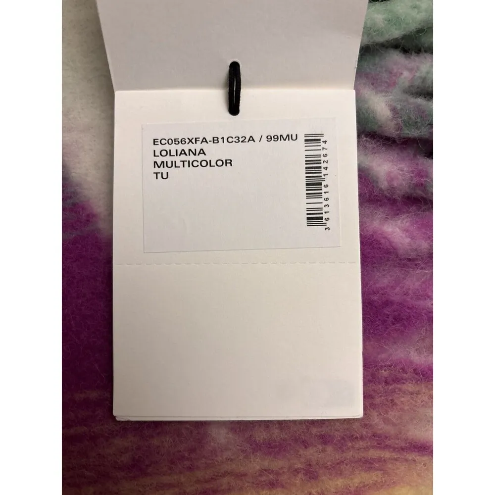 Isabel Marant Loliana alpaca scarf with logo New $385 - Image 4