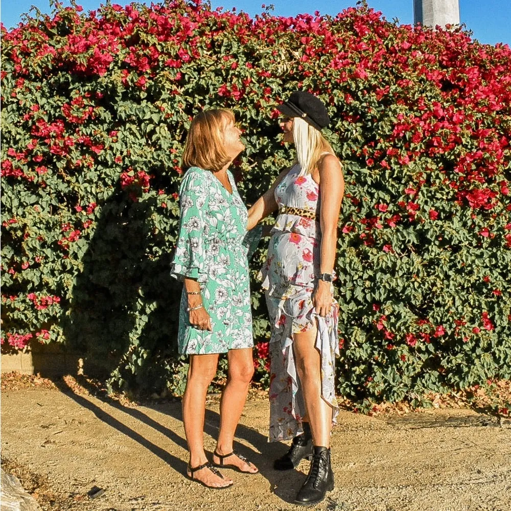 Rachel Roy purple lilac floral boho ruffle maxi dress Size 0 - Image 5