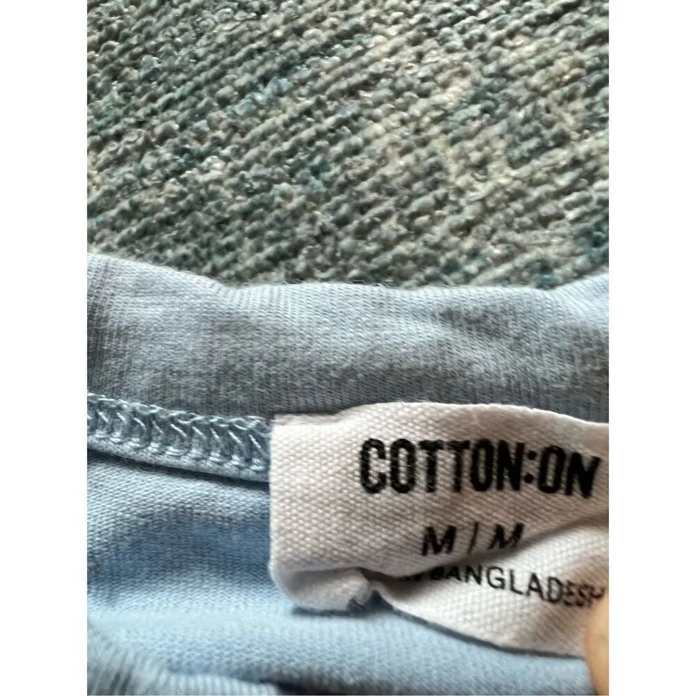 Cotton On Green Blue Pink Mini Lot of 3 Crop Tops Women's Medium - Image 4