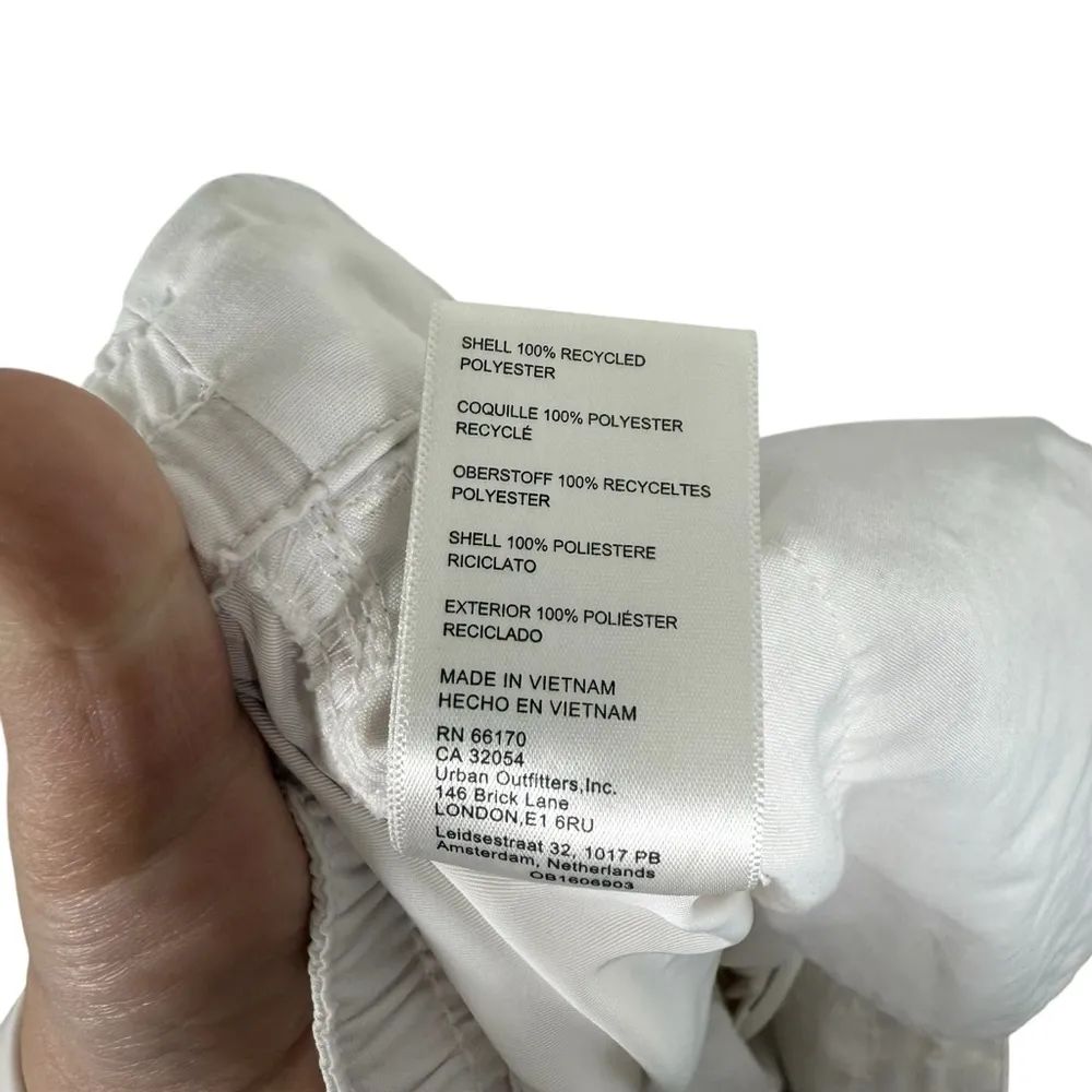 BDG Urban Outfitters Women’s Loose Parachute Wide Leg Tech Pants White XXL - Image 7