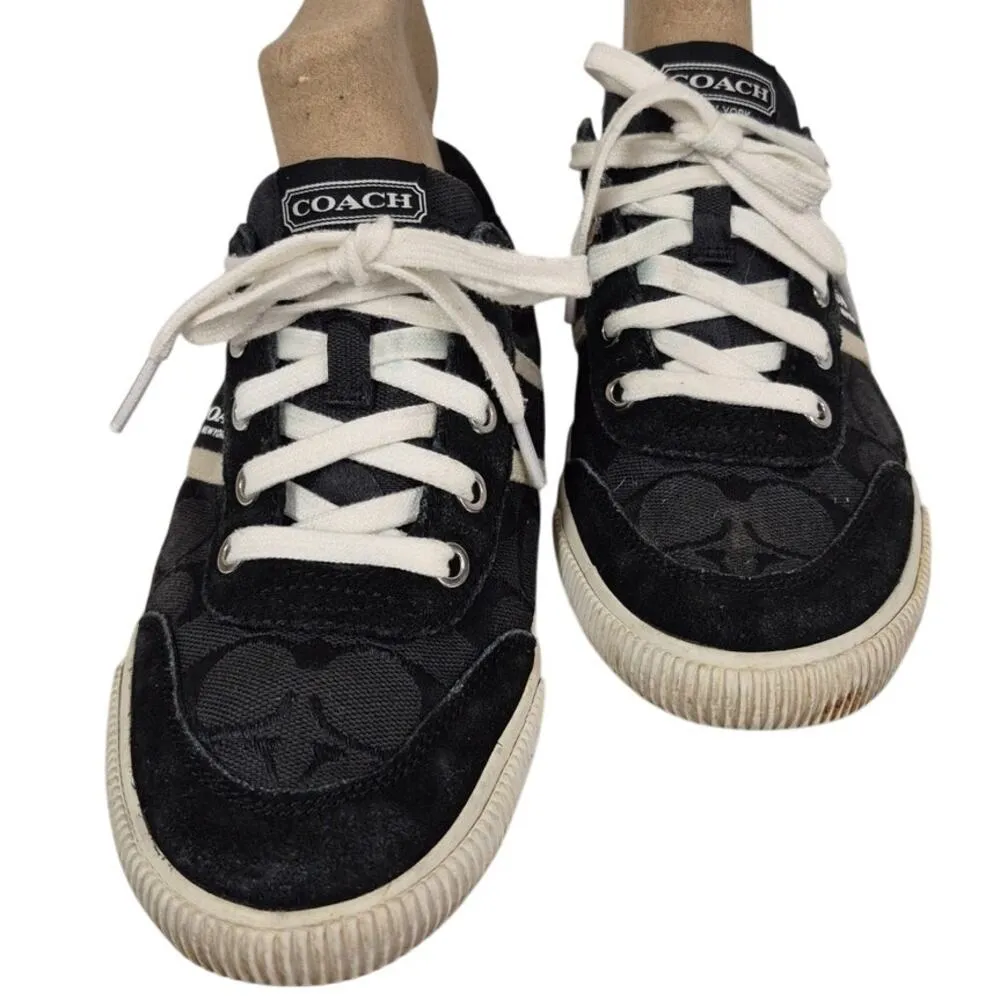 Coach Camila New York  Black/White Skater Shoes Sneakers Sz 8B - Image 2