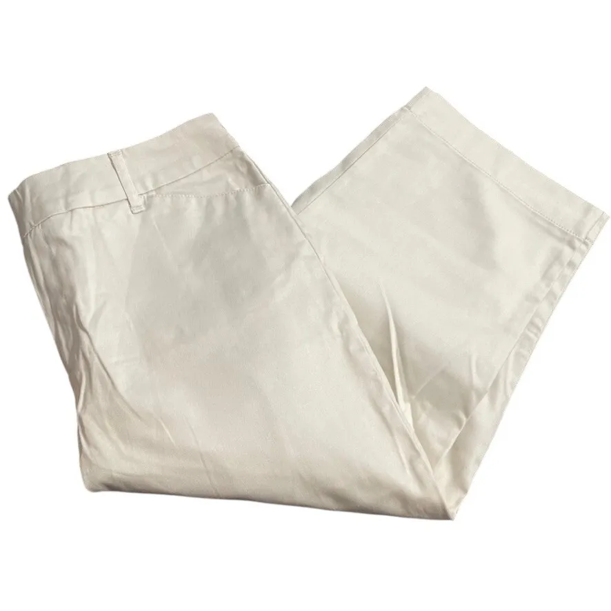 St John's Bay Women's Size 8 Stone Stretch Waist Hidden Stretch Waistband Pants - Image 6