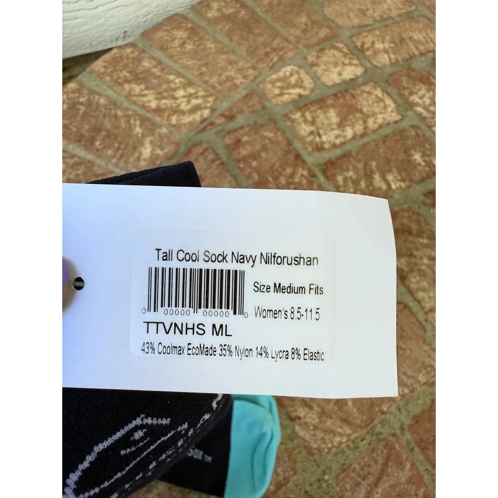 JOJOSOX‎ Nilforushan Tall Cool Equisport Events Socks Womens Medium Navy Blue - Image 4