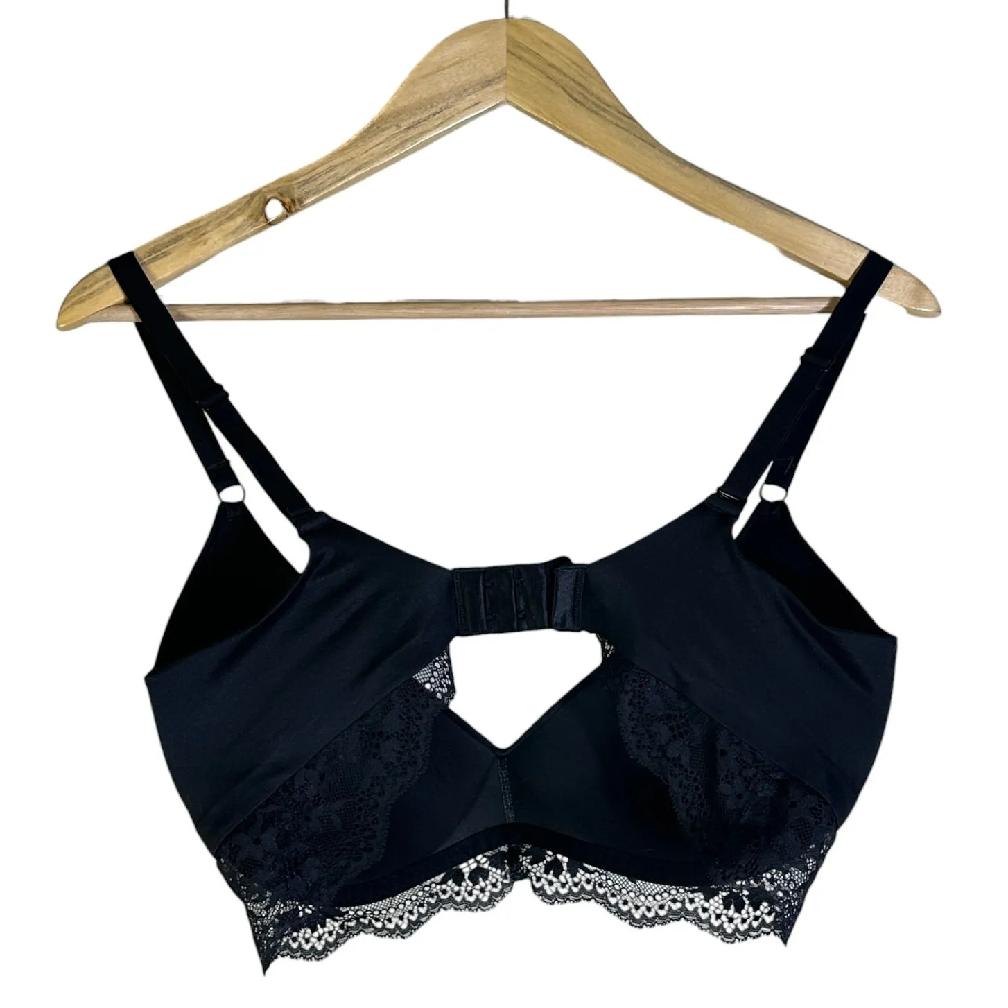 Maidenform Your Lift Wireless Bra Womens 36D Black Lace Trim Padded Size undefined - Image 7