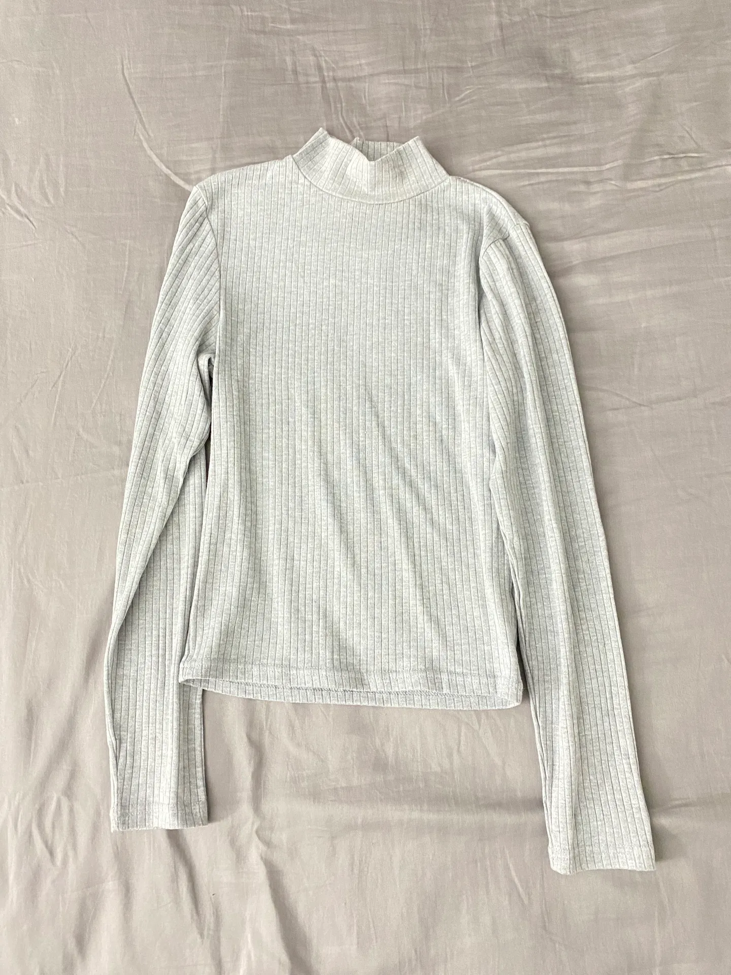 Gray Turtle Neck Long Sleeve - Image 3