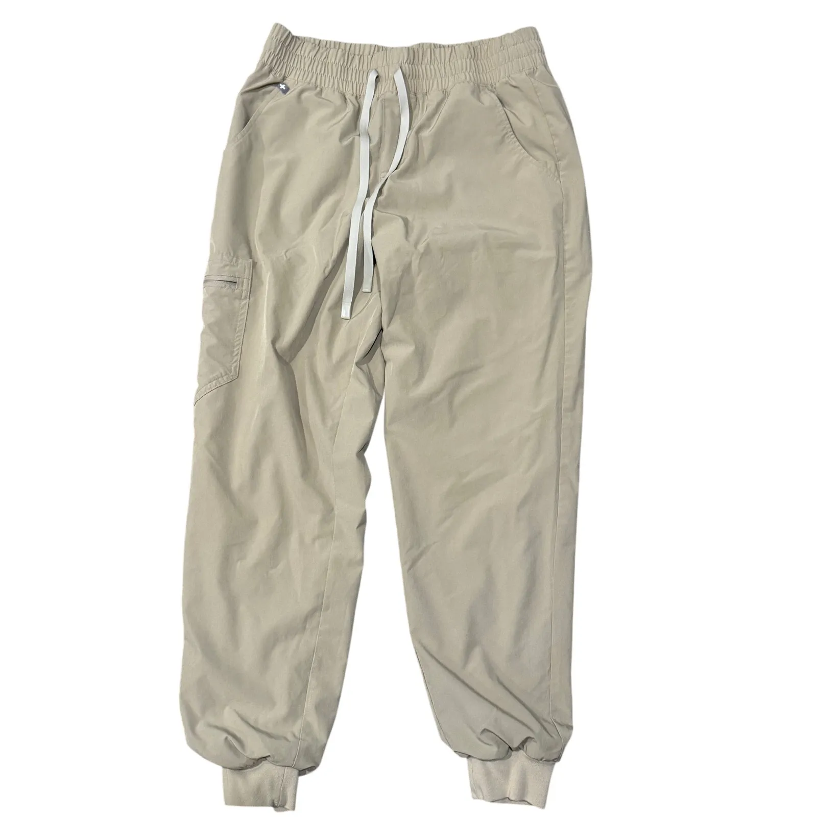 FIGS Technical Collection Khaki Jogger Scrub Pants Women’s Medium - Image 2