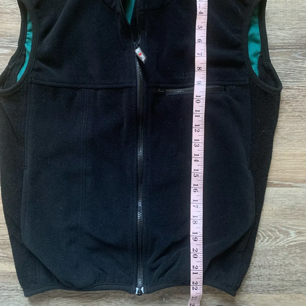 Marmot Black Full Zip Fleece Vest M - Image 6