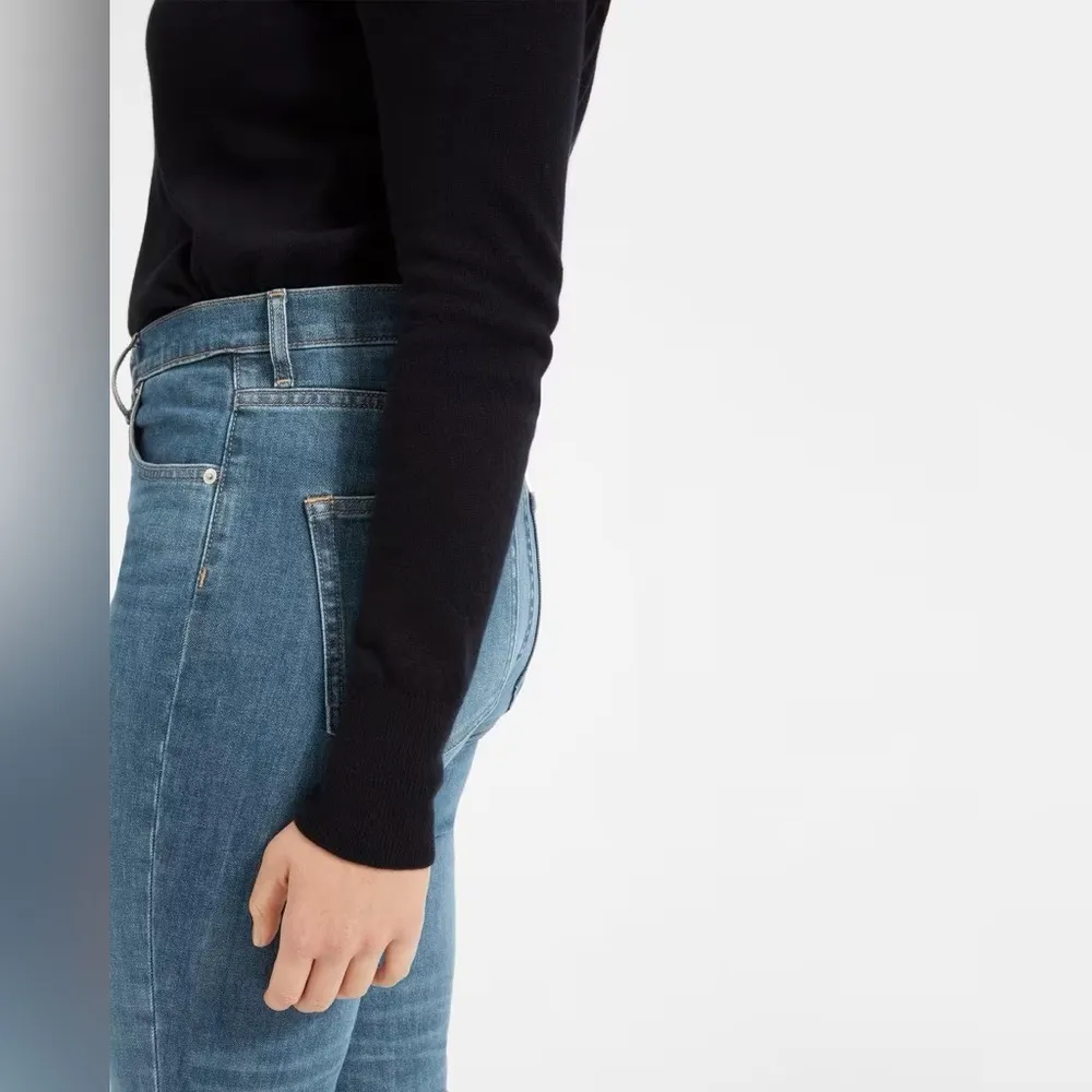 Everlane The High Rise Skinny Jeans Medium  Denim Blue Wash Size 28 - Image 2