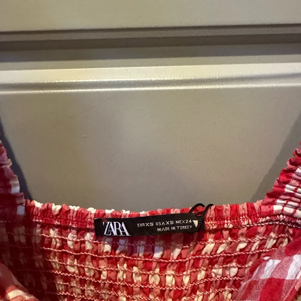 Corset Gingham red dress - Image 4