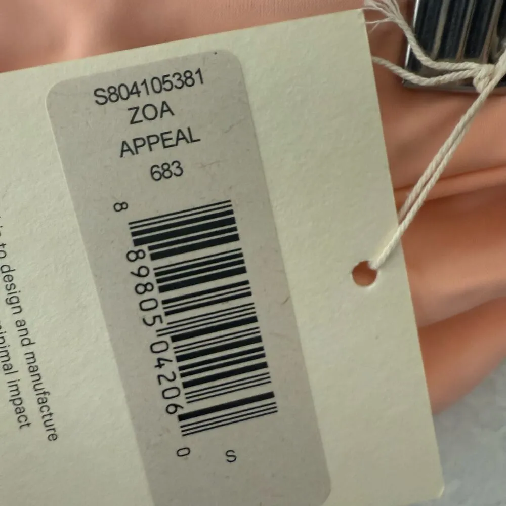 Mara Hoffman Zoa Solid Appeal Peach Bikini Bottoms Small - Image 6