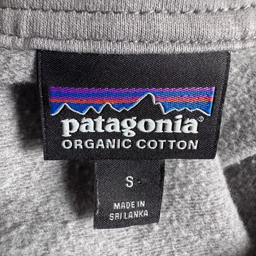 Patagonia Ahnya 1/4 Zip Pullover Sweater Size Small Noble Gray - Image 6