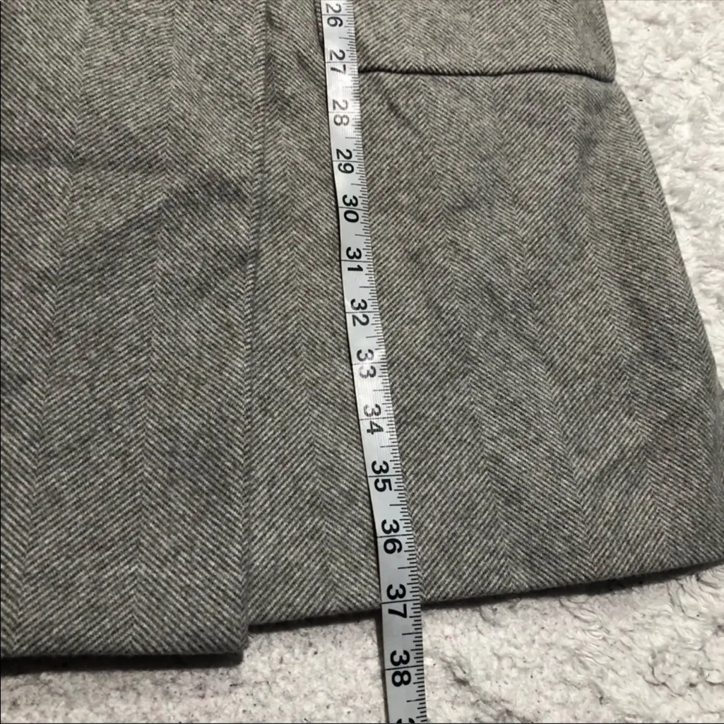 ASOS Bershka Gray Long Belted Coat Size Small‎ - Image 16