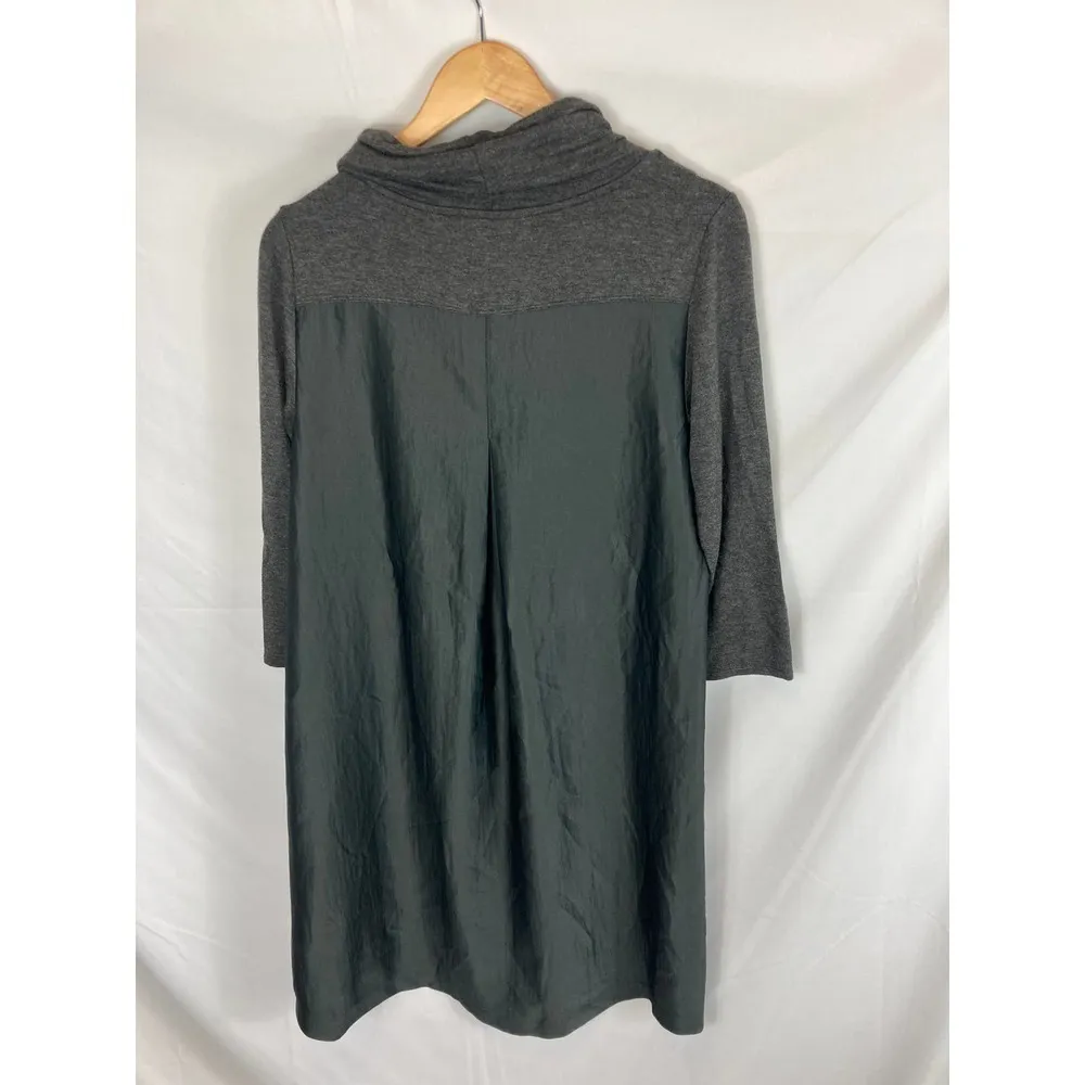 Anthropologie Saturday Sunday Cowl Neck Satin Back Dress Size Medium - Image 6