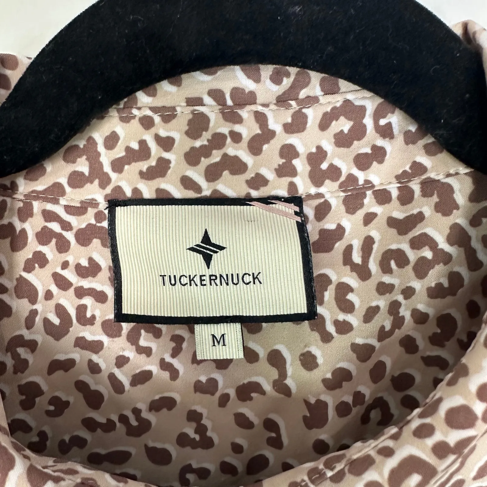 Tuckernuck Light Leopard Hayes Drop Waist Mini Dress Size Medium - Image 3