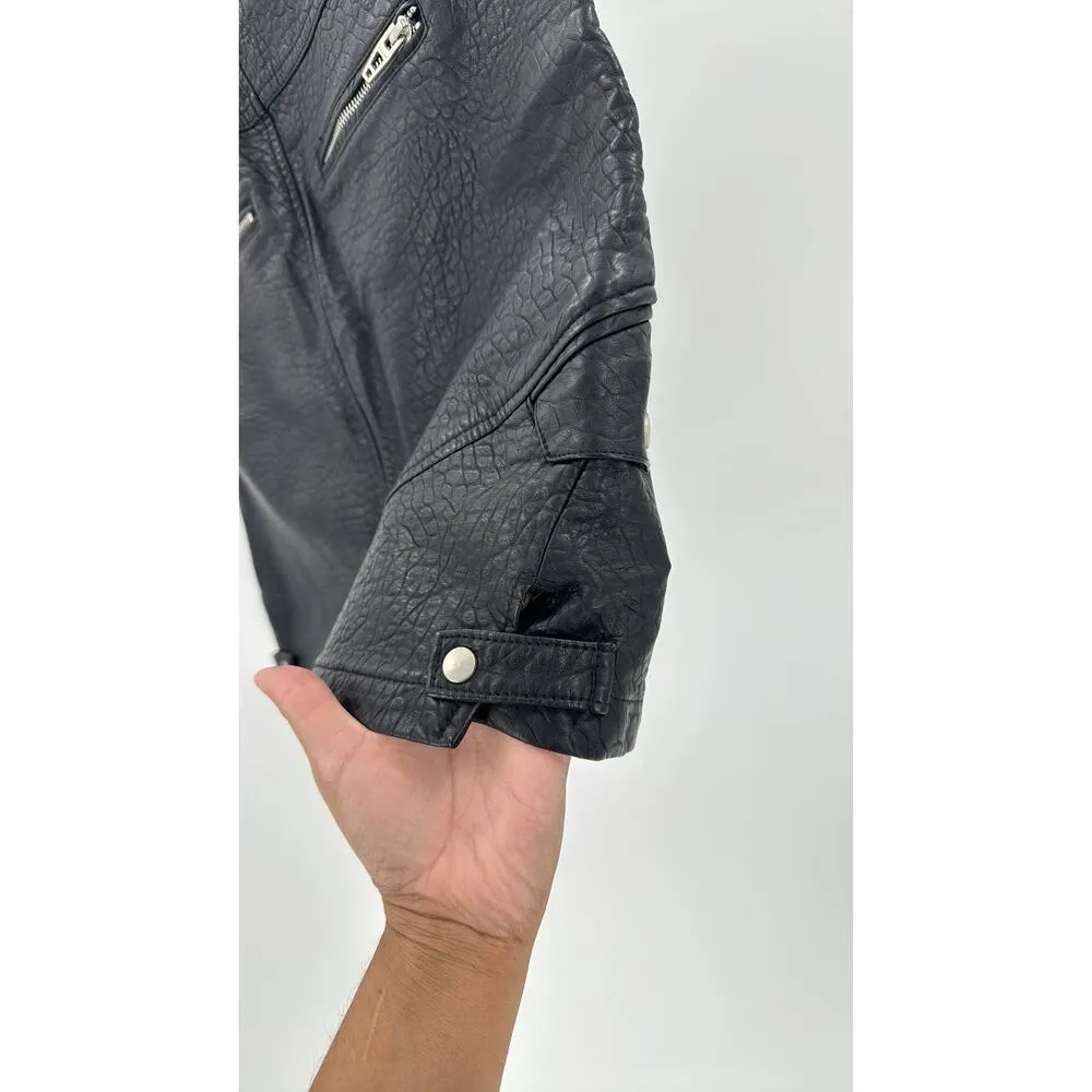 BlankNYC FAUX LEATHER zipper accents rocker date night grunge black size 27 - Image 7