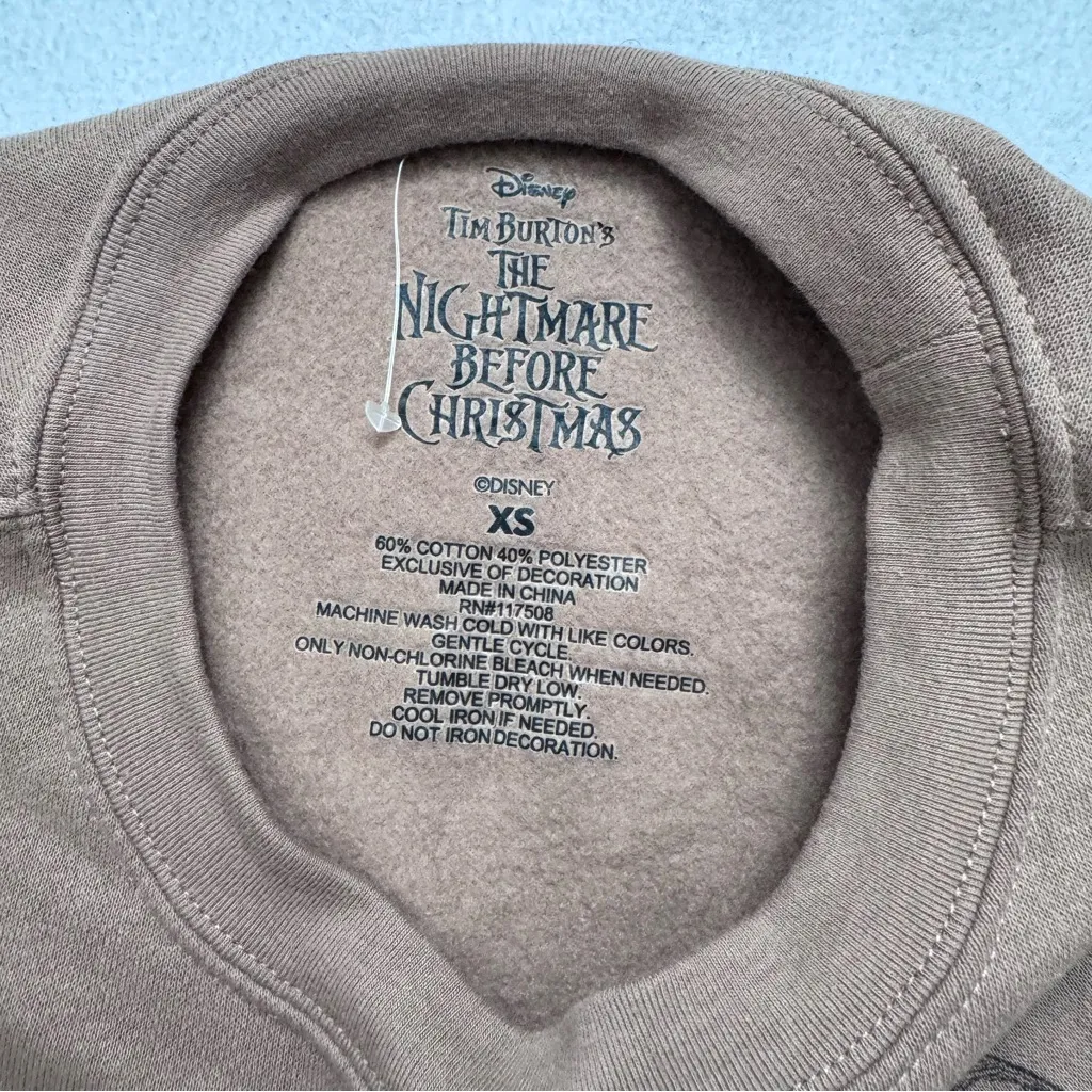 Disney Brown Sweatshirt - The Nightmare Before Christmas - Image 4