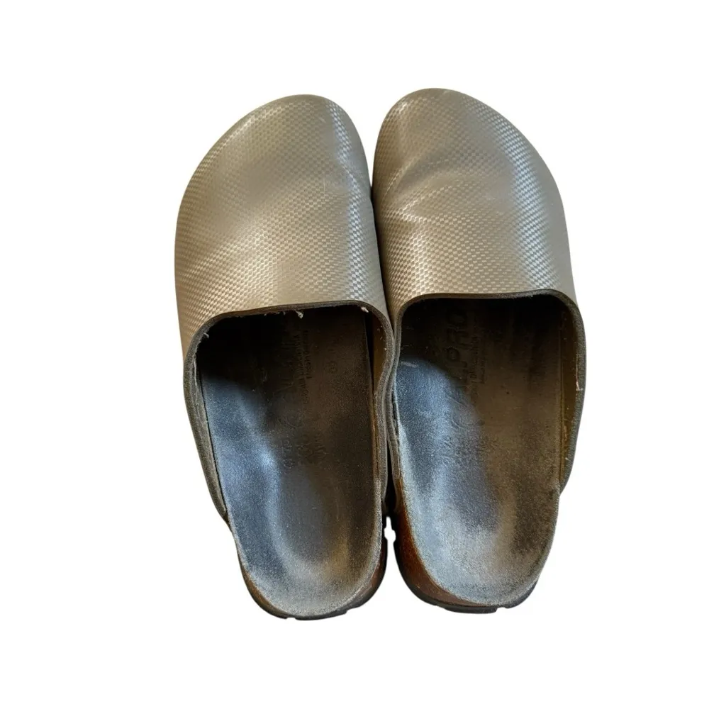 Birkenstock Alpro Olive Slip On Clogs Shoes Mens Size 8.5 or Womens 10.5 - Image 5