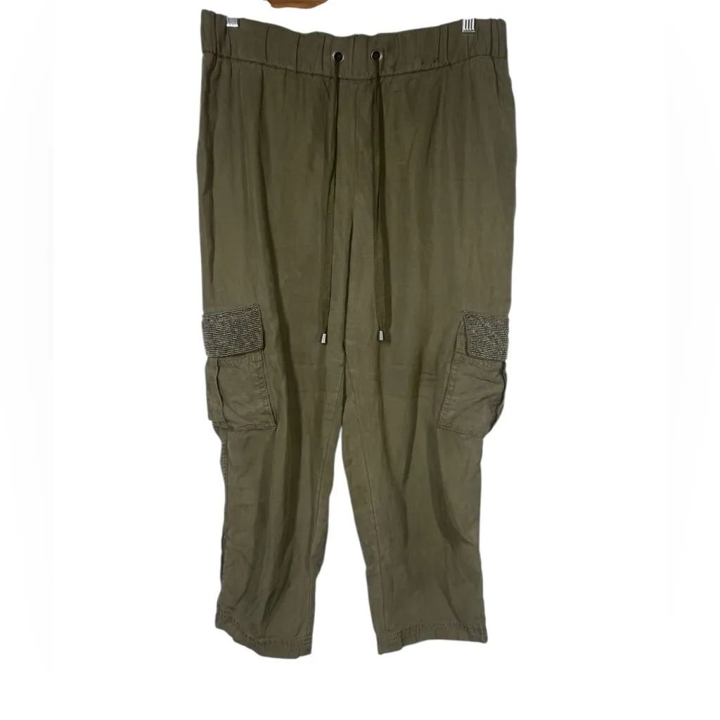 Alice + Olivia Anders Embellished Cargo Pants SEE MESUREMEENTS - Image 5
