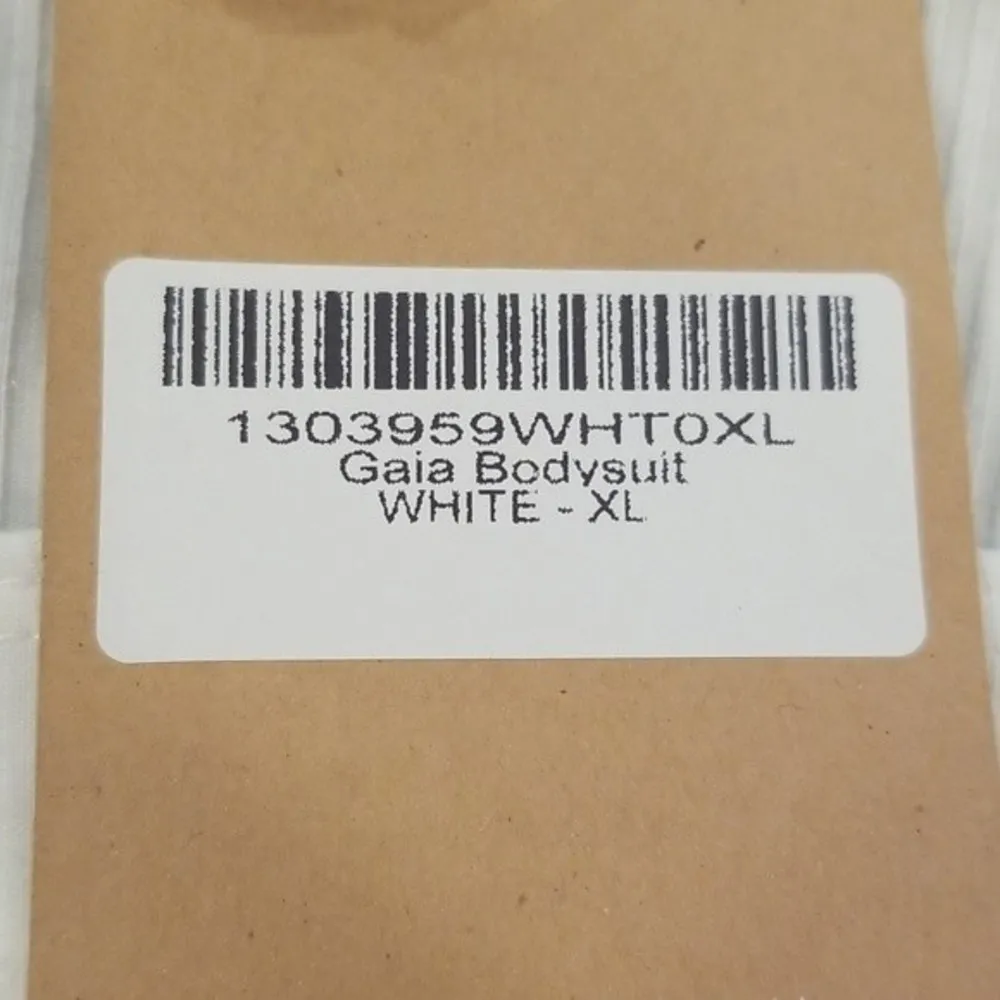 💕REFORMATION💕 Gaia Bodysuit ~ Square Neck Ribbed Long Sleeve White XL NWT - Image 11